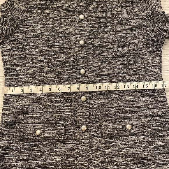 Karl Lagerfeld knit jacket - pearl colored button details - Picture 7 of 9